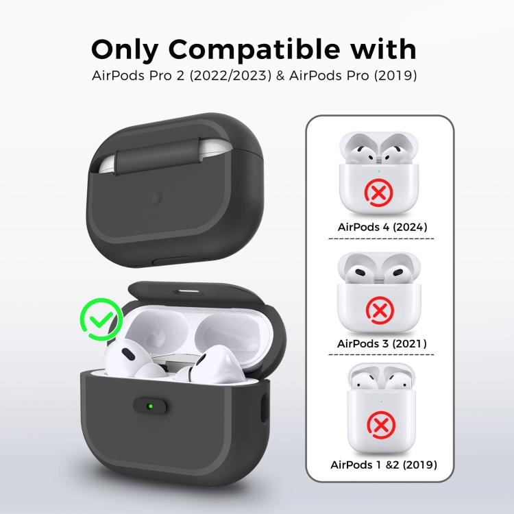 For AirPods Pro / Pro 2 AhaStyle JY17 Silicone Lock Protective Case