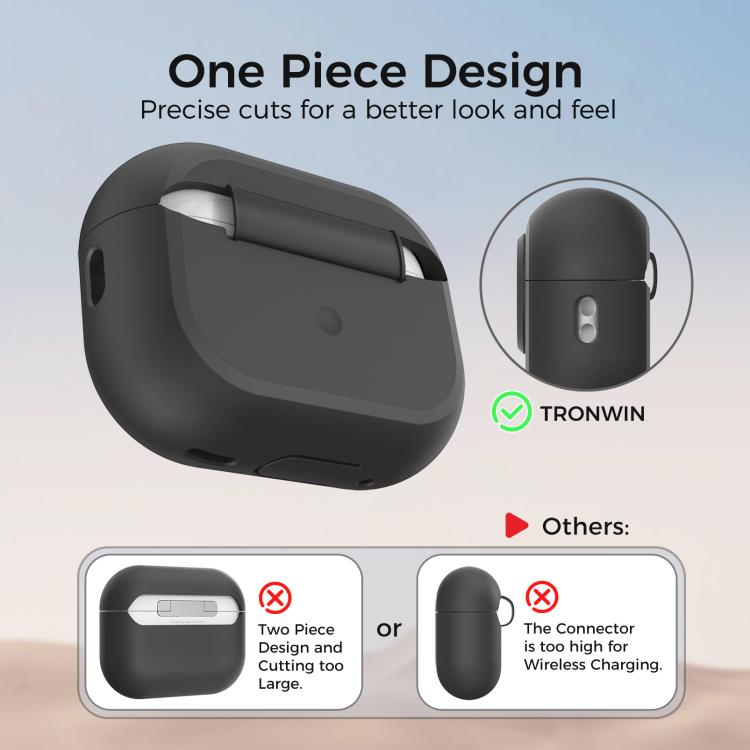 For AirPods Pro / Pro 2 AhaStyle JY17 Silicone Lock Protective Case