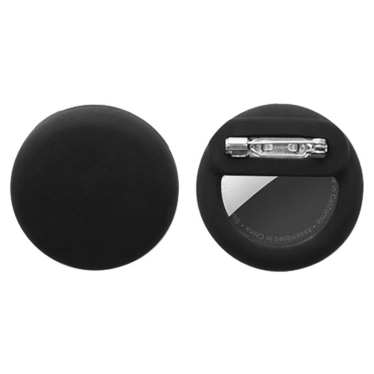 For AirTag GPS Tracker Round Silicone Case With Safety Pins Hidden Inside Clothes Shoes