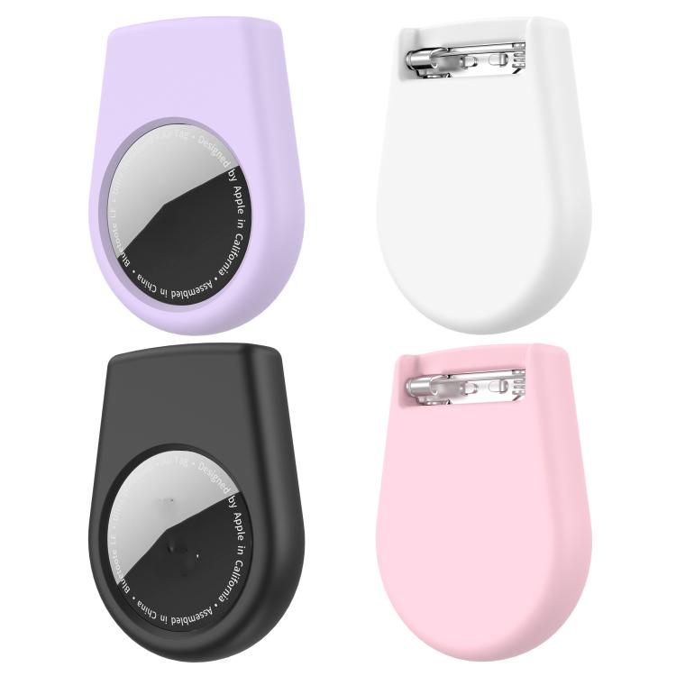For AirTag Tracker Silicone Cover With Safety Pins Portable Hidden Holder For Elderly and Children