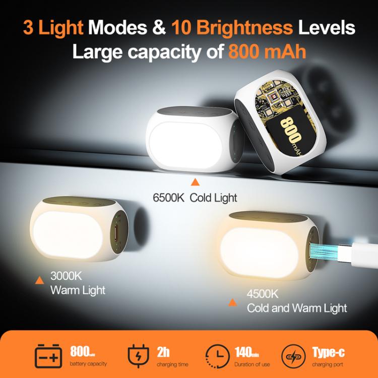 For DJI / Zhiyun Handheld Gimbal Stabilizer Fill Light Magnetic LED Photography Lamp Mobile Phone Fill Light