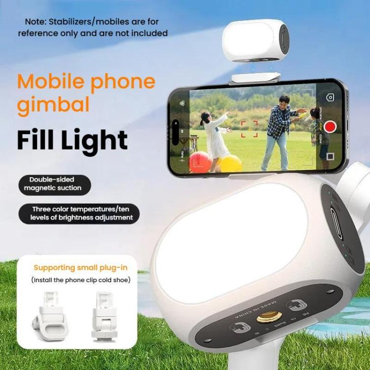 For DJI / Zhiyun Handheld Gimbal Stabilizer Fill Light Magnetic LED Photography Lamp Mobile Phone Fill Light