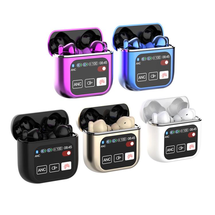 1.9 Inch TFT Full-Color Touchscreen Wireless 5.4 Earbuds ANC+ENC Noise Reduction In-Ear Sports Earphones