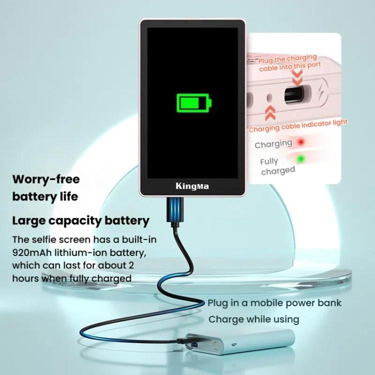 KingMa PH02 MAX Mobile Phone MagSafe Display Screen Selfie Live Streaming Phone Rear Camera