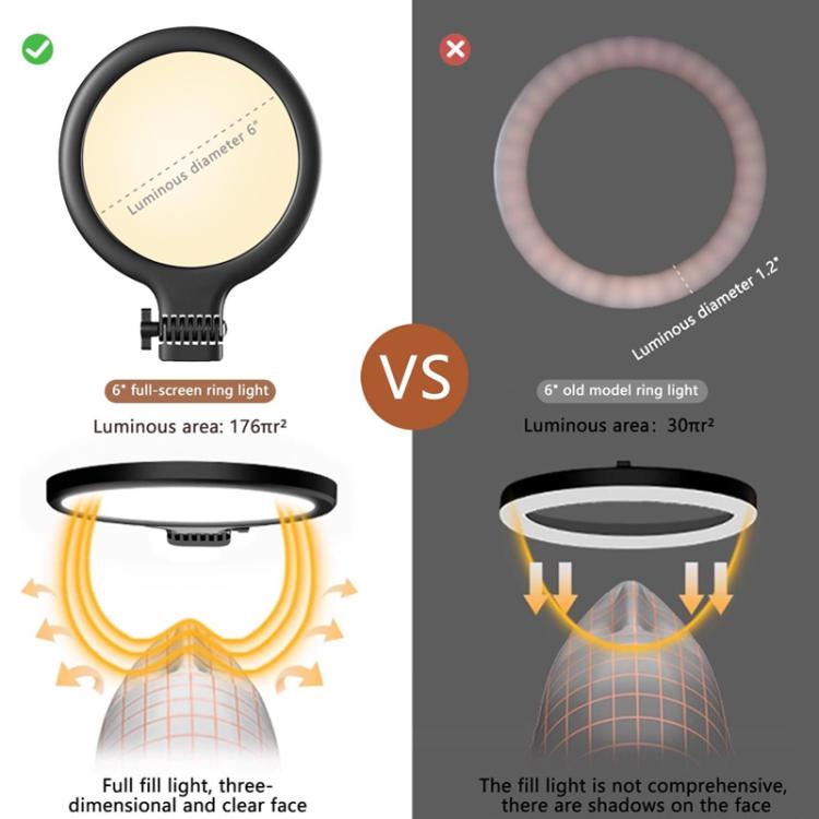 Live Streaming Fill Light Selfie Desktop Photography Light Laptop Clamp Fill Lamp Set