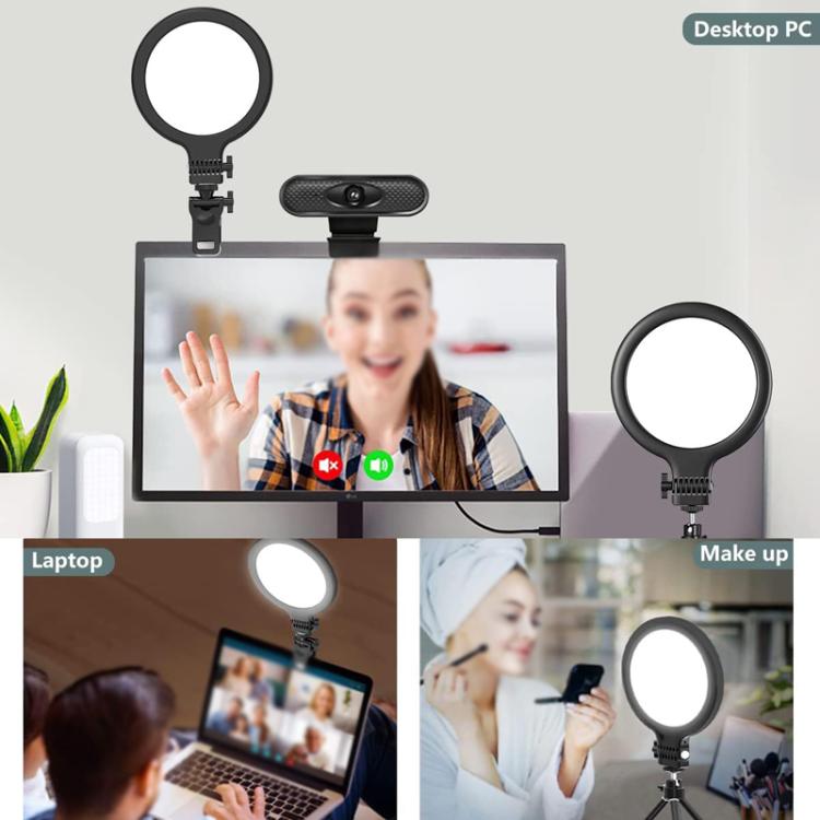 Live Streaming Fill Light Selfie Desktop Photography Light Laptop Clamp Fill Lamp Set