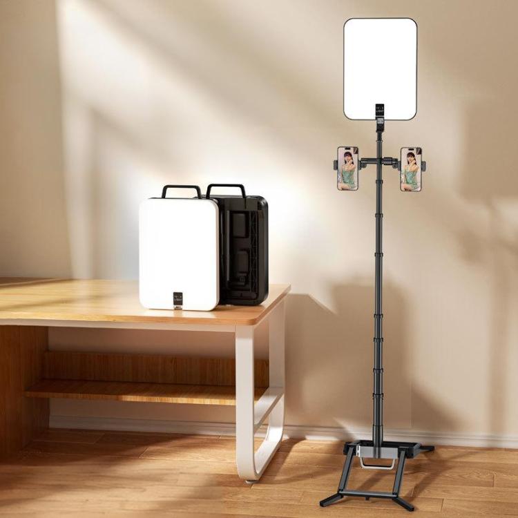 1.7m 14-Inch Suitcase Integrated Design Fill Light Foldable 3500-6000K Full-Screen Live Photography  Video Light