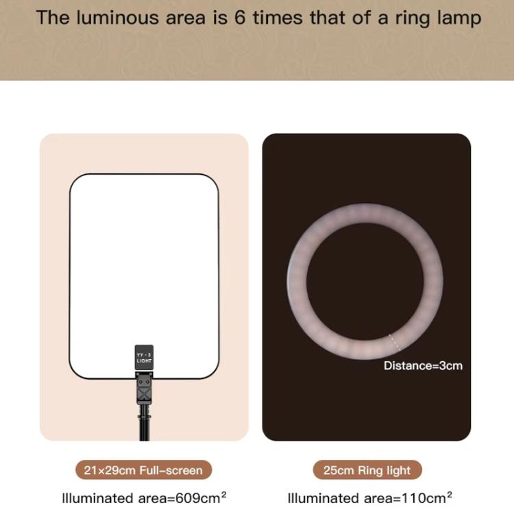 1.7m 14-Inch Suitcase Integrated Design Fill Light Foldable 3500-6000K Full-Screen Live Photography  Video Light