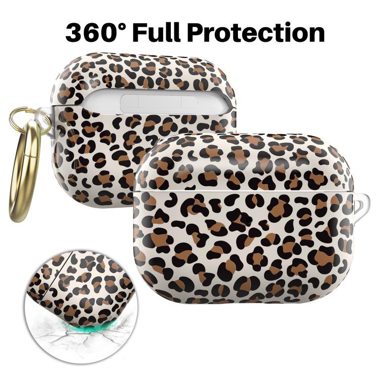 For AirPods Pro 2 / Pro AhaStyle TPU Leopard Print Protective Case