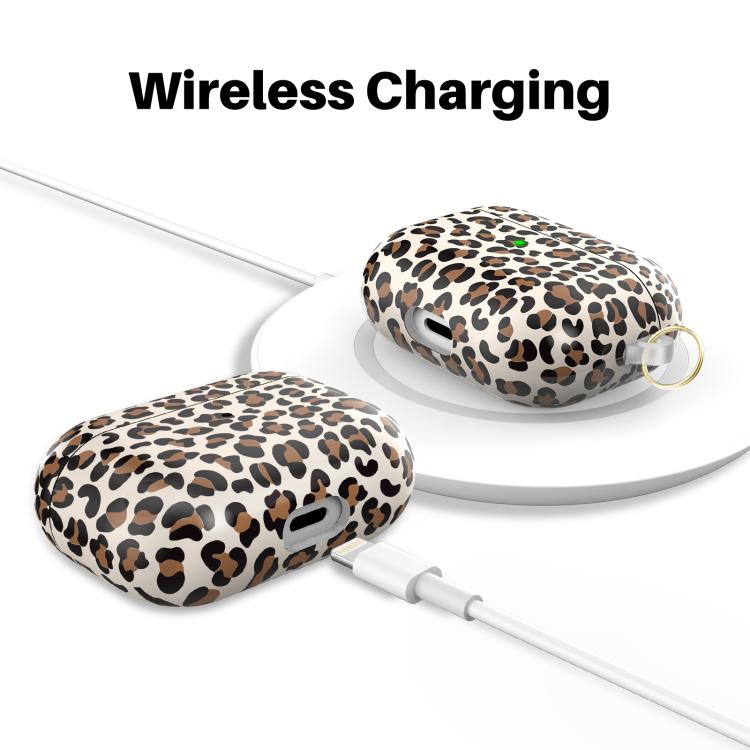 For AirPods Pro 2 / Pro AhaStyle TPU Leopard Print Protective Case