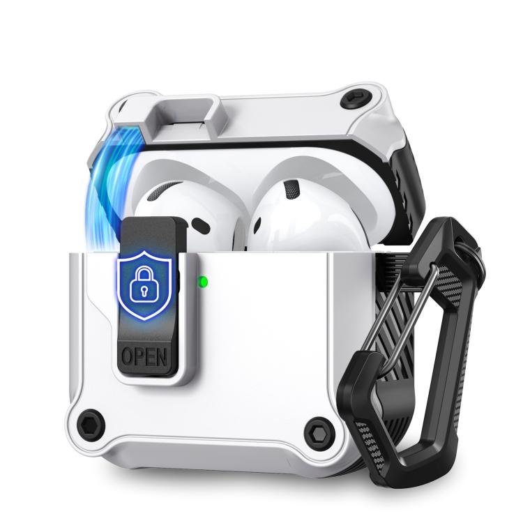 For AirPods 4 AhaStyle WG167 With Safety Locking Integrated Protective Case