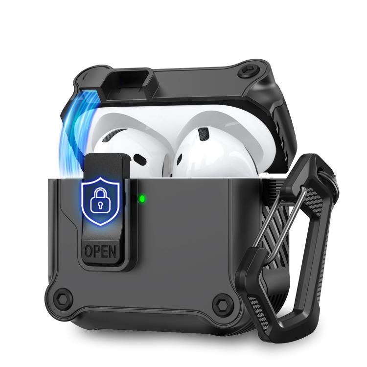 For AirPods 4 AhaStyle WG167 With Safety Locking Integrated Protective Case