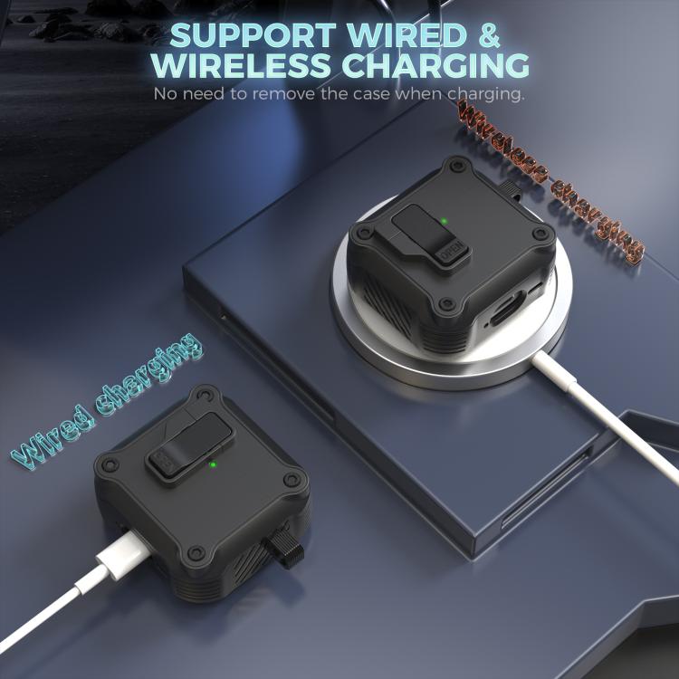 For AirPods 4 AhaStyle WG167 With Safety Locking Integrated Protective Case