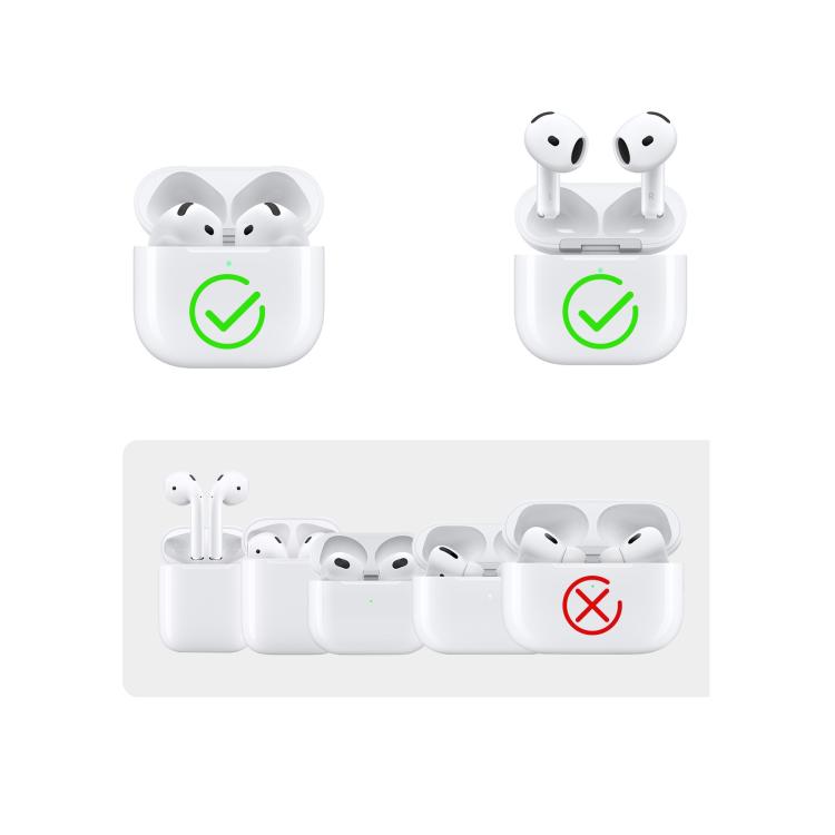 For AirPods 4 AhaStyle WG167 With Safety Locking Integrated Protective Case