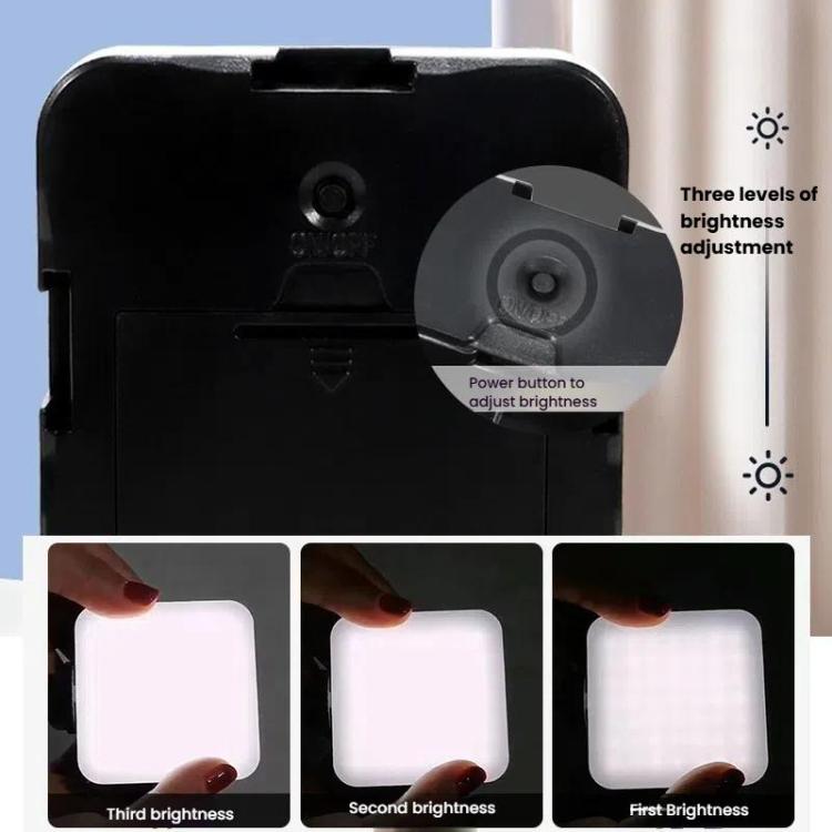 Smartphone Cage Stabilizer with Microphone & LED Fill Light - Anti-Shake Handheld Gimbal for Vlogging