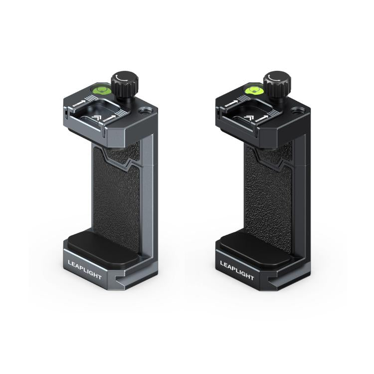 Leaplight Dual Cold Shoe All-Metal Phone Mount with 4x1/4 Inch Screw Ports & Arri Locating Holes