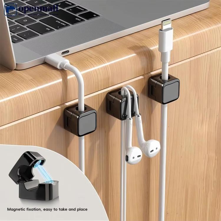 18pcs /Pack Magnetic Cable Organizer Clips Adhesive Wire Holders for Desk Management