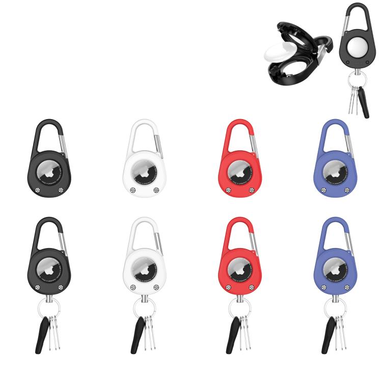 For AirTag Case With Carabiner Keychain Waterproof Dustproof Shockproof Protective Holder