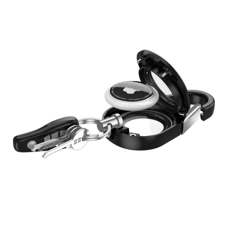 For AirTag Case With Carabiner Keychain Waterproof Dustproof Shockproof Protective Holder