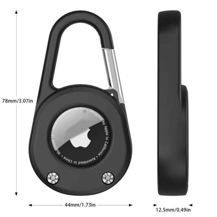 For AirTag Case With Carabiner Keychain Waterproof Dustproof Shockproof Protective Holder