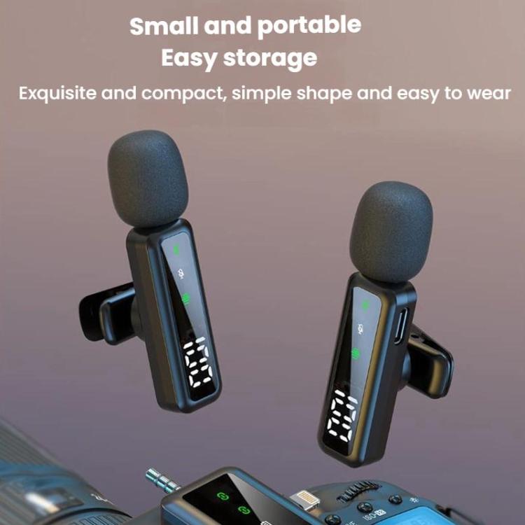 Live Noise Reduction Video Shooting Mini Mobile Phone Microphone Digital Wireless Lapel Microphone