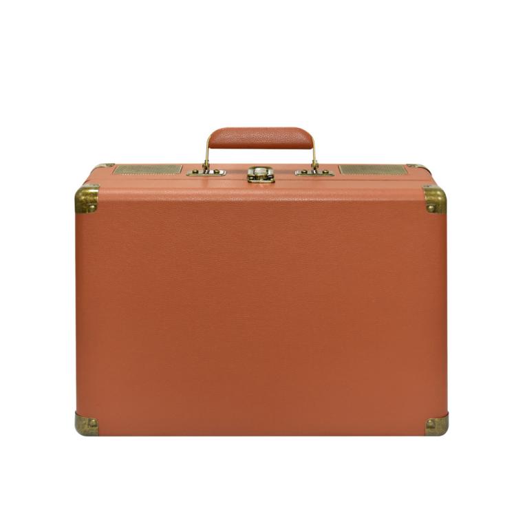 SDRD Wooden Box Karaoke Machine With Wireless Dual Mics All-In-One Speaker System Supports U Disk/TF Card