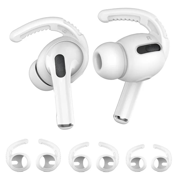 For AirPods Pro AhaStyle PT100 3pairs S+M+L Silicone Anti-Loss Anti-Slip Ear Hook Earplug Cap