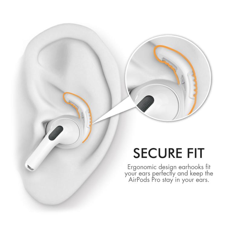 For AirPods Pro AhaStyle PT100 3pairs S+M+L Silicone Anti-Loss Anti-Slip Ear Hook Earplug Cap