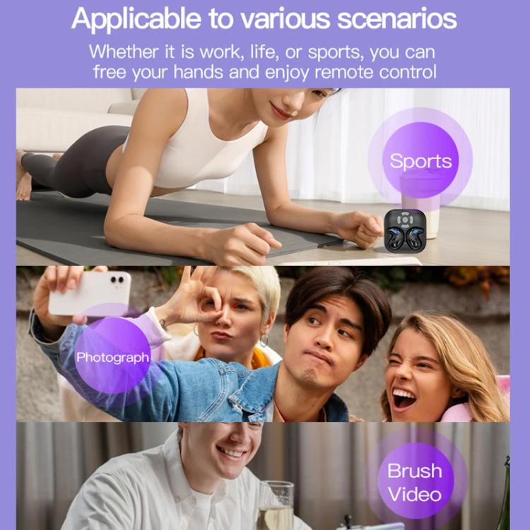 Bluetooth Sleep Earphones Video Like Remote Control E-book Page Turner