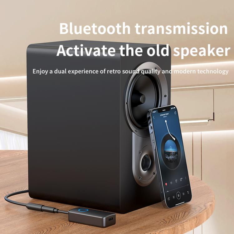 2-In-1 Bluetooth 5.4 Audio Adapter Transmitter/Receiver 3.5mm AUX For Car/TV/Headphones