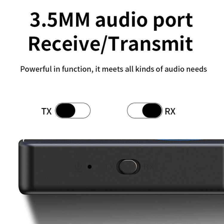 2-In-1 Bluetooth 5.4 Audio Adapter Transmitter/Receiver 3.5mm AUX For Car/TV/Headphones