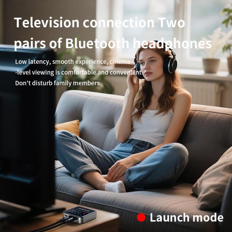 2-in-1 Bluetooth 5.4 Audio Transceiver HiFi Transmitter/Receiver, HD Calls, RCA/3.5mm AUX for Car/Home Stereo