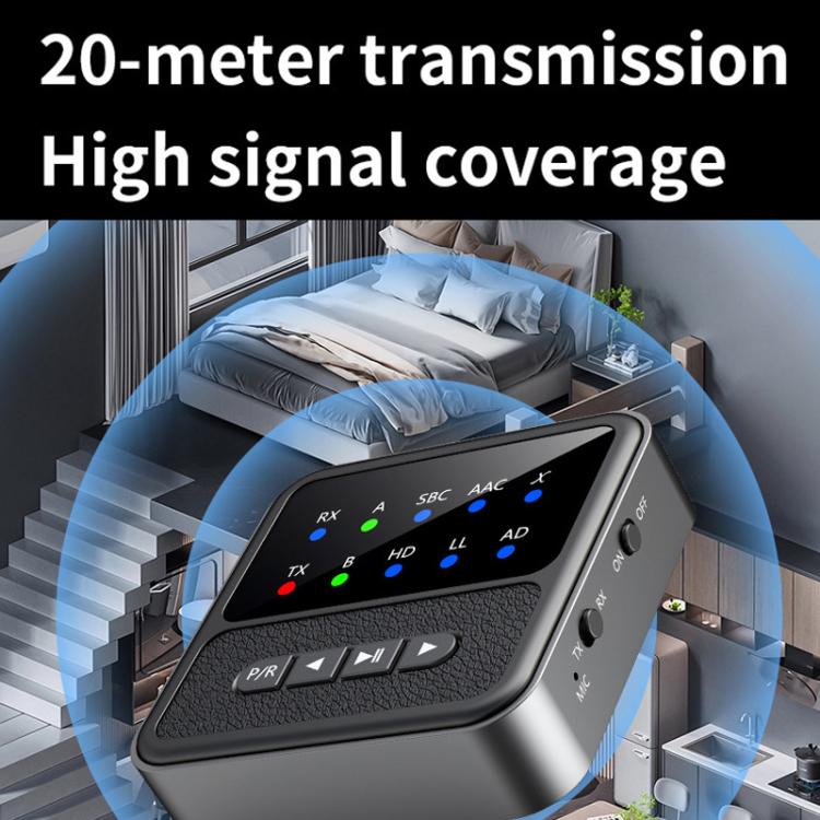 2-in-1 Bluetooth 5.4 Audio Transceiver HiFi Transmitter/Receiver, HD Calls, RCA/3.5mm AUX for Car/Home Stereo