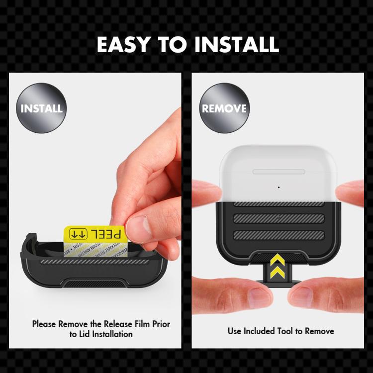 For AirPods Pro 2 AhaStyle PT115-PRO2 TPU Split Earphone Protector