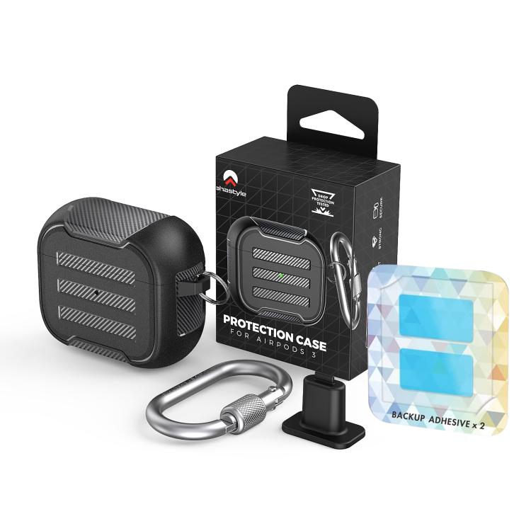 For AirPods 3 AhaStyle PT115-3 TPU Light Fibre Split Earphone Protector