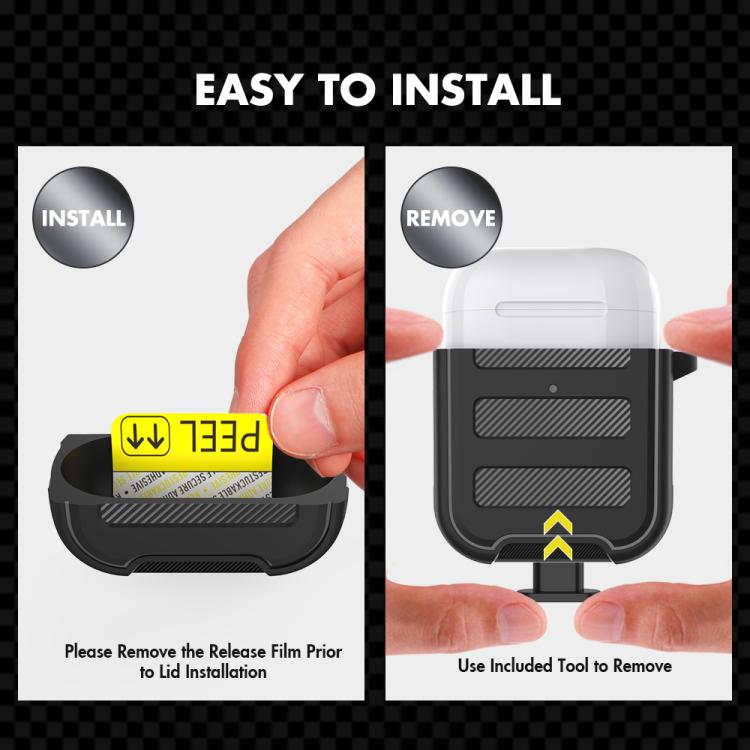 For AirPods 1 / 2 AhaStyle PT115-A TPU Split Case