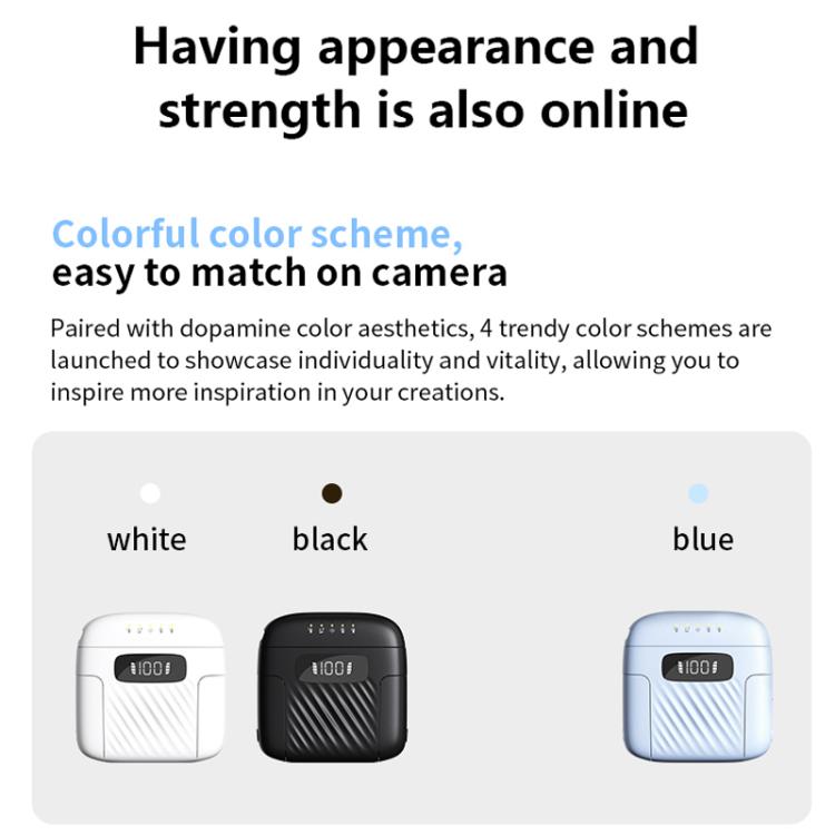 One To Two Mini Wireless Collar-clip Noise-cancelling Microphone With Charging Case