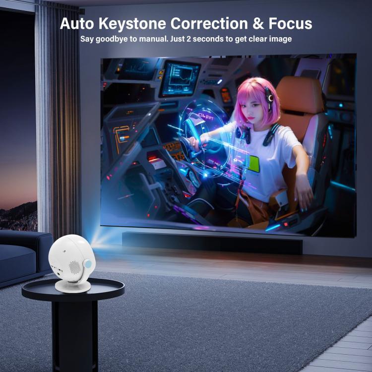 5G Dual-Band 4K High-Definition Intelligent Ball Android Projector