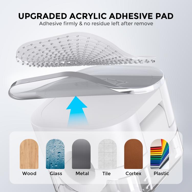 AhaStyle WG159 6pcs Magnetic Desktop Storage Cable Organizer Plastic Cable Clip