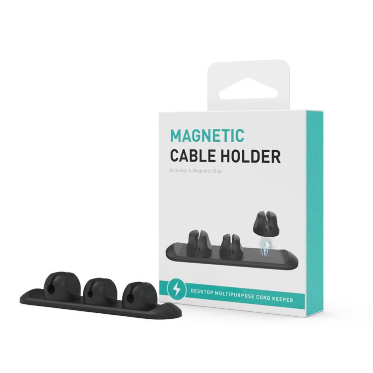 AhaStyle PT-CY15 3 In 1 Magnetic Silicone Cable Organizer Desktop Cable Storage Stand