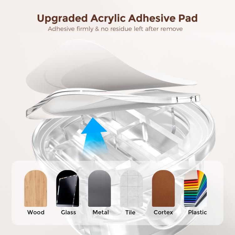 AhaStyle WG178 6pcs Multi-functional Adhesive Desktop Cable Organizer Data Charging Cable Clip