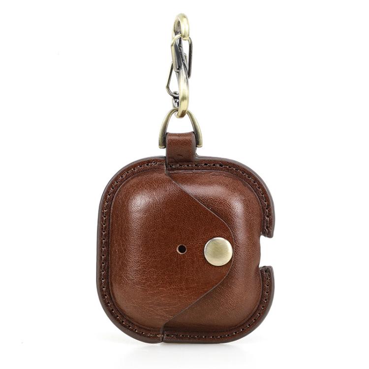 For AirPods 4 CONTACTS FAMILY CF1209 Earphone Leather Snap Case Full Protection Against Drops