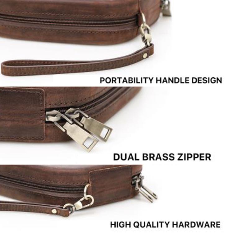 For AirPods Max CONTACTS FAMILY CF1127 Headphone Protective Cover With Wrist Zipper Headphone Bag