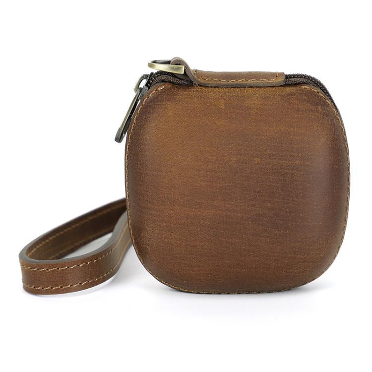 For Beats Fit Pro CONTACTS FAMILY CF1160 Leather With Zipper Wrist Portable Earphone Protective Case