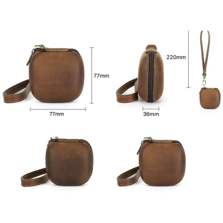 For Beats Fit Pro CONTACTS FAMILY CF1160 Leather With Zipper Wrist Portable Earphone Protective Case