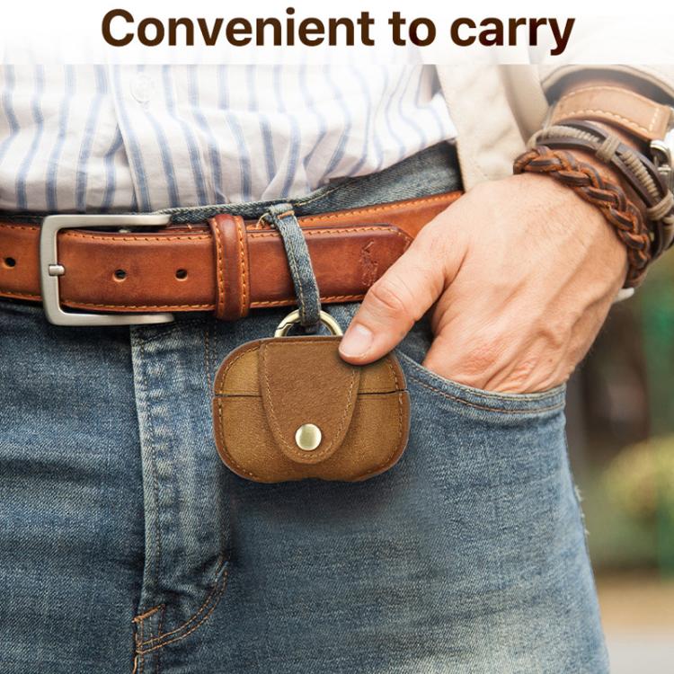 For AirPods Pro 2 CONTACTS FAMILY CF1162 Earphone Case Full Coverage Anti Drop With Metal Buckle