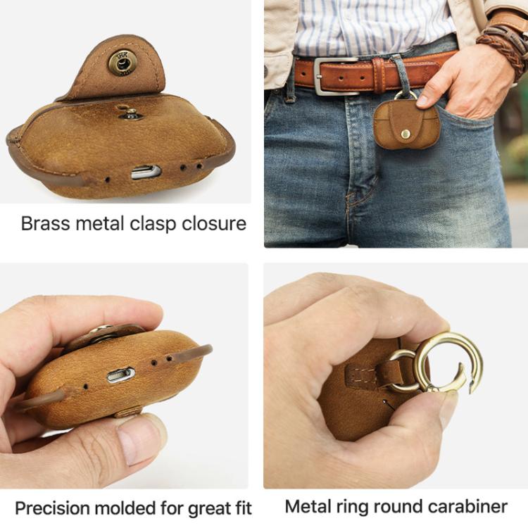 For AirPods Pro 2 CONTACTS FAMILY CF1162 Earphone Case Full Coverage Anti Drop With Metal Buckle