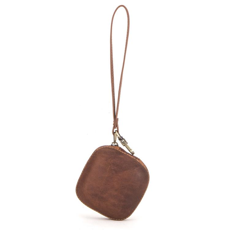 For Powerbeats Pro CONTACTS FAMILY CF1113A Leather With Drawstring Zipper Wireless Bluetooth Earphone Case