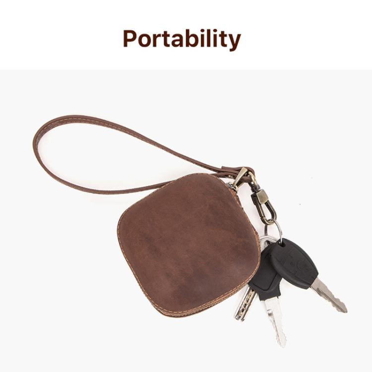 For Powerbeats Pro CONTACTS FAMILY CF1113A Leather With Drawstring Zipper Wireless Bluetooth Earphone Case