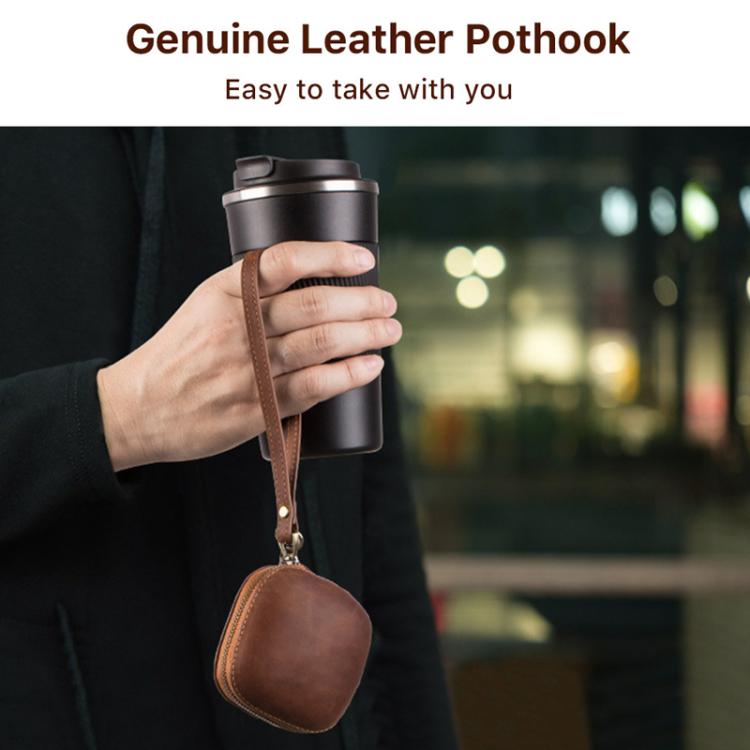 For Powerbeats Pro CONTACTS FAMILY CF1113A Leather With Drawstring Zipper Wireless Bluetooth Earphone Case